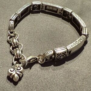 Brighton retired vintage silver plated Tribeca link bracelet
